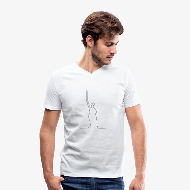 Kontur des Hermannsdenkmals als T-Shirt